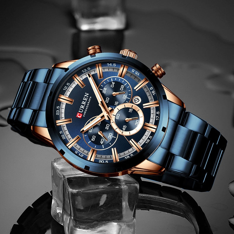 Waterproof Chronograph Wristwatch