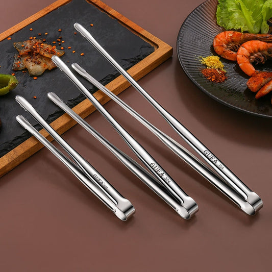New Stainless Steel Grill Tongs