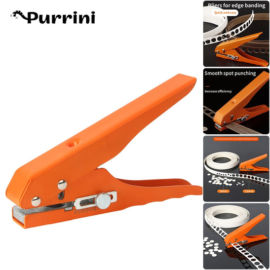 8 10 12 15mm Edge Banding Punch Pliers Iron Manual Masking Drill Bit Screw Hole Accessories Woodworking Home Improvement Tools