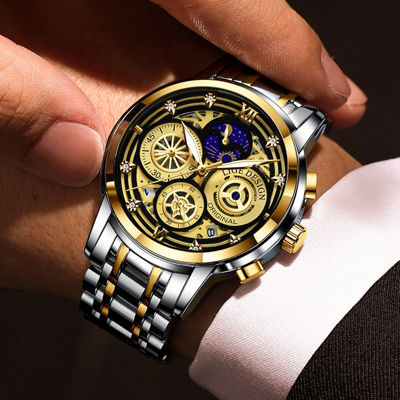 Luxury Sports Chronograph Quartz Watch