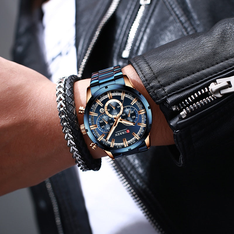 Waterproof Chronograph Wristwatch