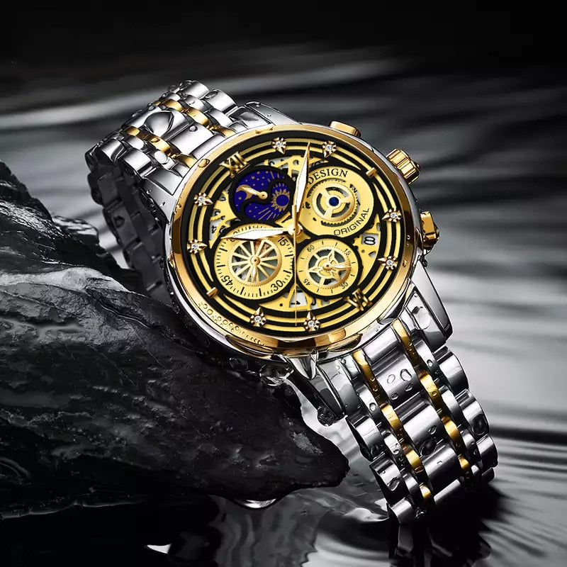 Luxury Sports Chronograph Quartz Watch