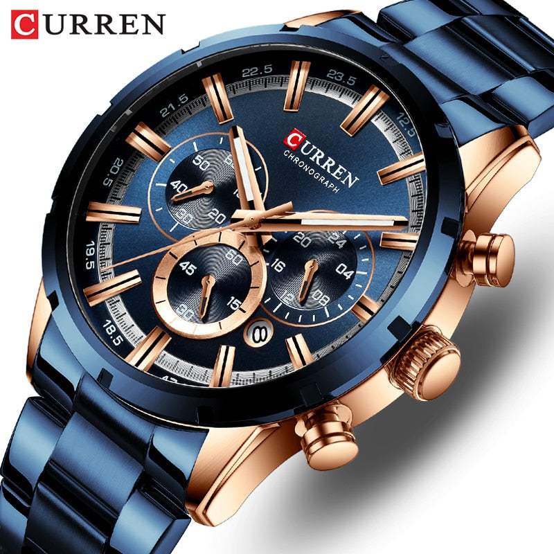 Waterproof Chronograph Wristwatch